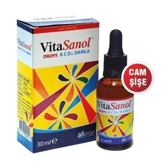 Vitasanol Drops Vitamin A C D3 Aromasız Yetişkin Vitamin 30 ml