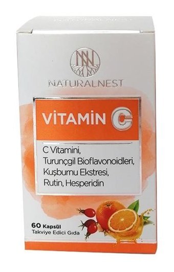 Naturalnest Vitamin C Aromasız Yetişkin Vitamin 60 Kapsül