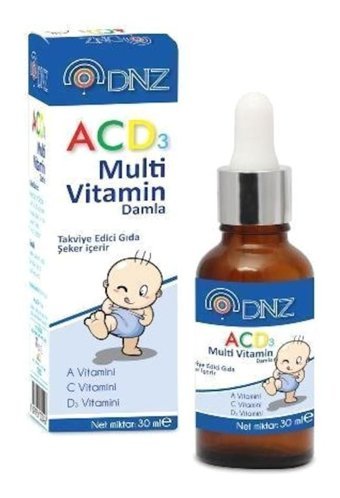 Dnz Acd3 Aromasız Çocuk Vitamin 30 ml