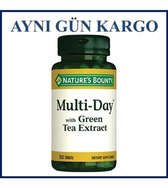 Nature'S Multi Day With green Tea Aromasız Yetişkin Vitamin 50 Tablet