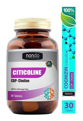 Nondo Vitamins Citicoline Aromasız Yetişkin Vitamin 30 Tablet