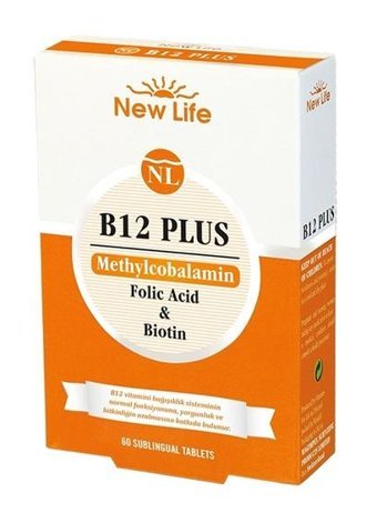 New Life B12 Plus Aromasız Yetişkin Vitamin 60 Tablet