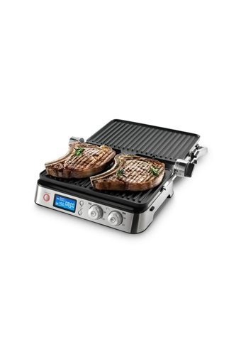 Delonghi CGH1020D 6 Dilim Döküm Çıkartılabilir Plaka Çift Taraflı 1800 W Izgaralı inox Tost Makinesi/Waffle ve Tost Makinesi