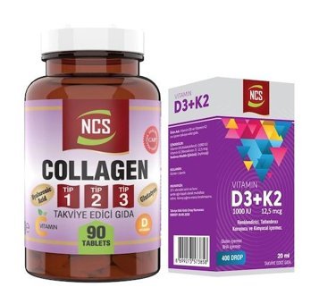 Ncs Tip 1-2-3 Kollajen Aromasız Yetişkin Vitamin 90 Tablet - 20 ml