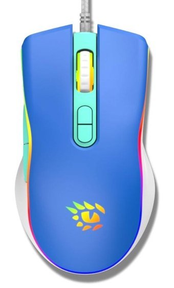 Katsuta T4-1665 RGB Ergonomik Makrolu Kablolu Mavi Optik Gaming Mouse