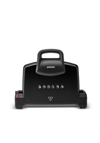 Homend Toastbuster 1336 H 4 Dilim Döküm Çıkartılabilir Plaka Tek Yönlü 1800 W Izgaralı Siyah Tost Makinesi/Waffle ve Tost Makinesi