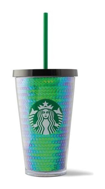 Starbucks Plastik 473 ml Outdoor Termos Yeşil