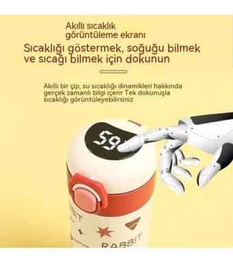 Mdsj Jzcat 316 Çelik 480 ml Outdoor Termos Kırmızı