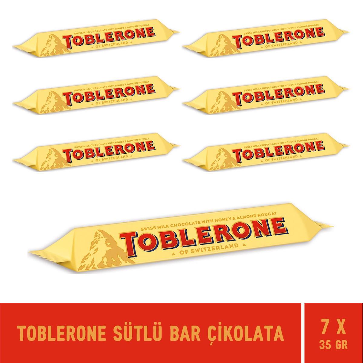 Toblerone Bar Sütlü Çikolata 7x35 gr