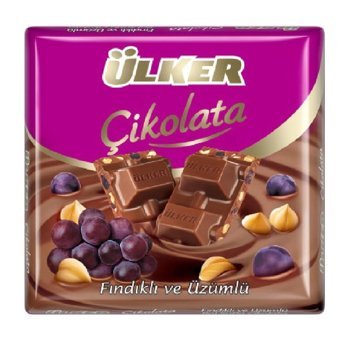 Ülker Kare Üzümlü Çikolata 36x65 gr