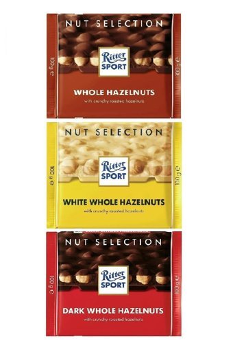 Ritter Sport Beyaz Bitter Sütlü Çikolata 3x100 gr