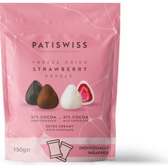 Patiswiss Draje Çilekli Çikolata 150 gr