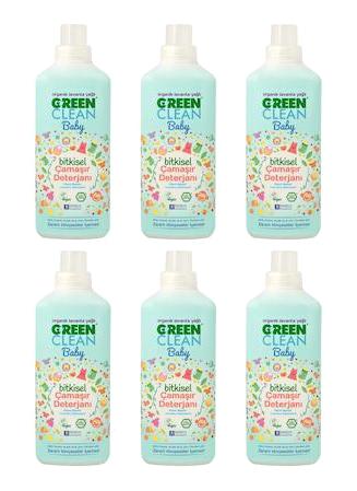 U Green Clean Baby Bitkisel 6x1000 ml Sıvı Çamaşır Deterjanı