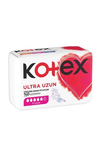 Kotex Organik Antialerjik Kalın Ultra Uzun 7'li Hijyenik Ped 1 Adet