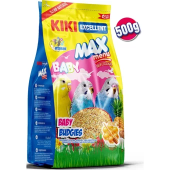 Kiki Excellent Kuş Max Menu Ballı Yavru Muhabbet Kuşu Yemi 500 gr