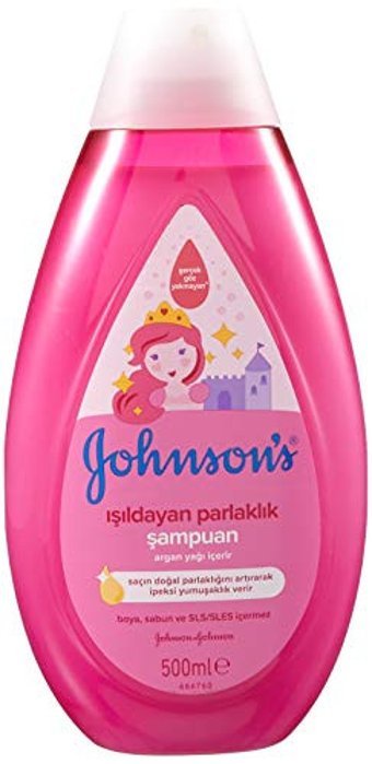 Johnson's Baby Işıldayan Parlaklık Göz Yakmayan İçin Argan Yağlı Bebek Şampuanı 500 ml