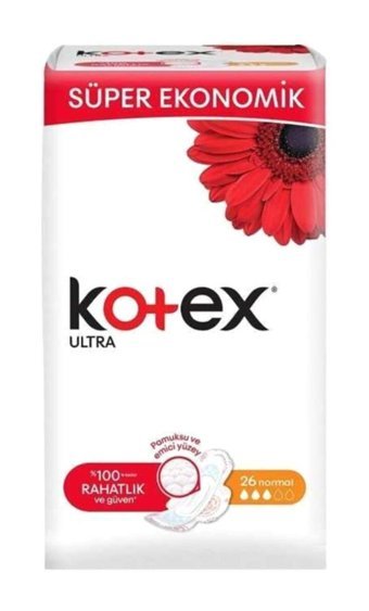 Kotex Organik Antialerjik Orta Normal 26'lı Hijyenik Ped 1 Adet