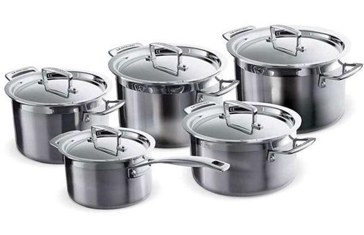 Le Creuset Triply 10 Parça Çelik Tencere Seti