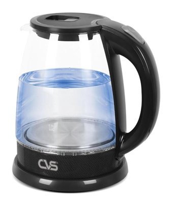 Cvs DN 2344 Cam 1.8 lt 1500 W Işıklı Klasik Siyah Kettle