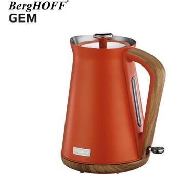 Berghoff Gem Natural Çelik 1.7 lt 2200 W Klasik Turuncu Kettle