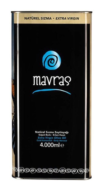 Mavras Erken Hasat Teneke Sızma Zeytinyağı 4 lt