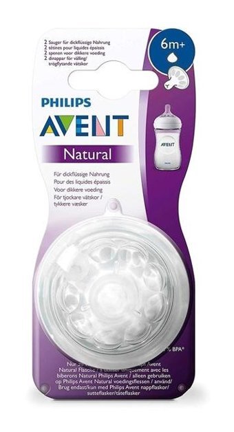 Philips Avent Natural 0-24 Ay Kiraz Uçlu Silikon 2'li Emzik Pembe