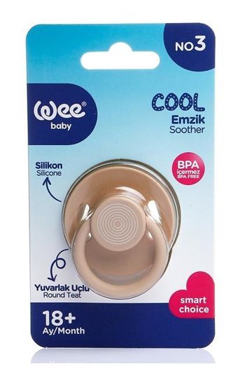 Wee Baby Cool 18 Ay+ Delikli Kiraz Uçlu Silikon Emzik Mint