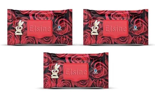 Elsine Red Rose 90 Yaprak 3'lü Paket Islak Mendil