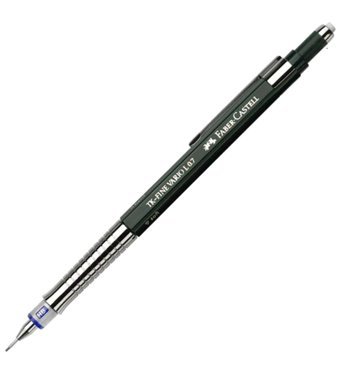 Faber-Castell Vario Lüx Silgili Metal Metalik Siyah 0.7 mm Uçlu Versatil Kalem