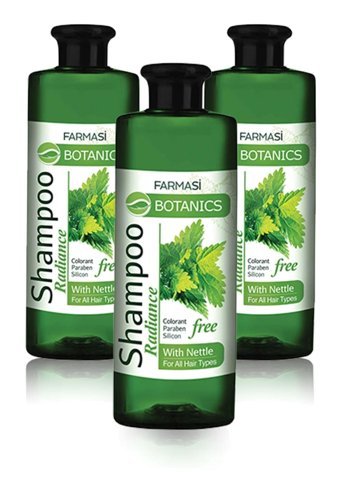 Farmasi Botanics Isırgan Özlü Parlaklık Verici Şampuan 3x500 ml