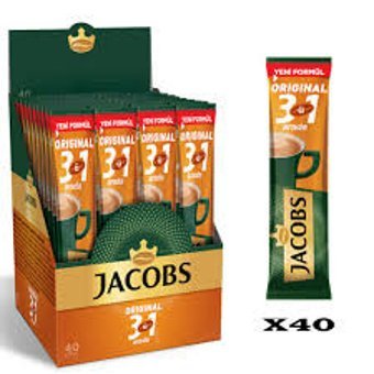 Jacobs 3'ü 1 Arada Sade 40x18 gr Hazır Kahve