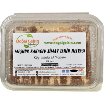 Doğal Gelsin Meşhur Kakaolu Tahinli Helva 500 gr