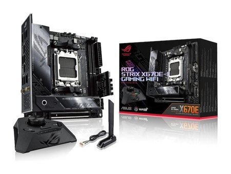 Asus ROG Strix X670E-I Gaming WIFI X670 AM5 Soket DDR5 6400 MHz PCIe 4.1 Wi-Fi Overclock Mini ITX AMD Uyumlu Anakart