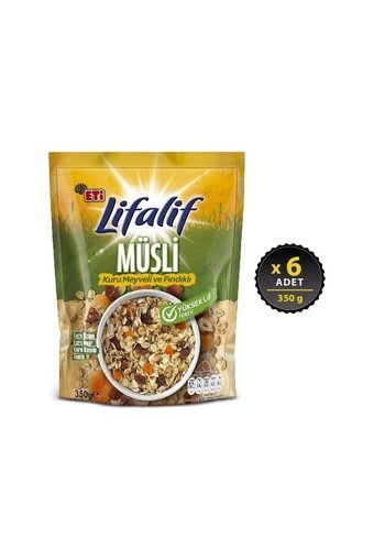 Eti Lifalif Glutensiz Meyveli Fındıklı Müsli 6x350 gr