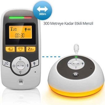 Motorola MBP161 Dect 1.5 İnç Ekranlı Şarjlı Dijital Bebek Telsizi