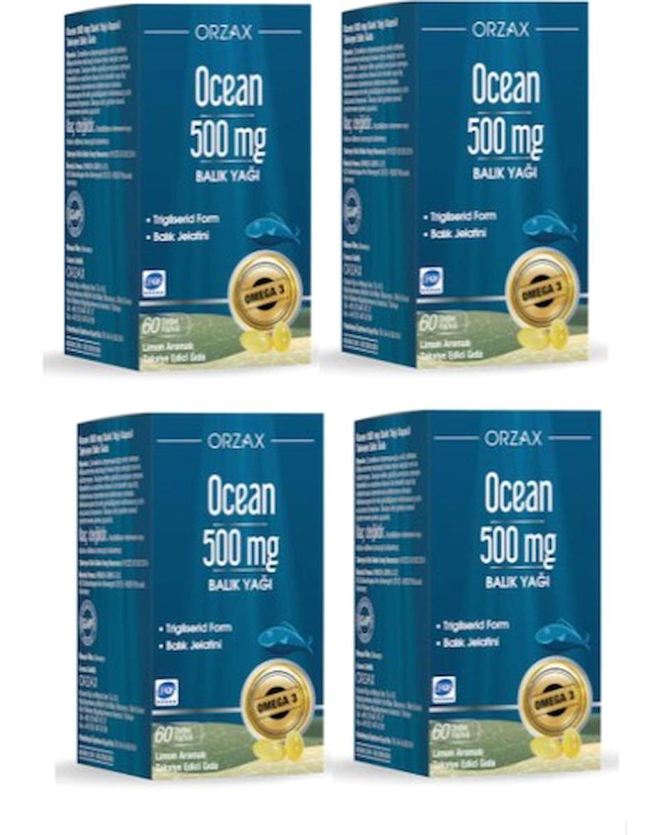 Ocean Omega 3 Kapsül 4x500 mg 4x60 Adet