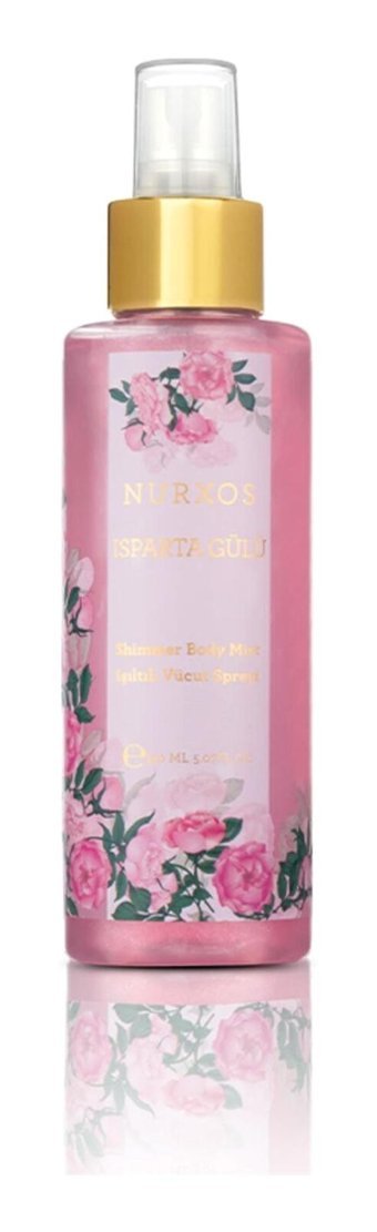 Nurxos 9117 Isparta Gülü Simli Kadın Vücut Spreyi 150 ml