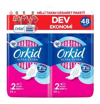 Orkid Ultra İnce 24'lü Hijyenik Ped 2 Adet