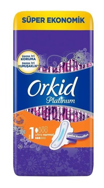 Orkid Platinum İnce 26'lı Hijyenik Ped 1 Adet