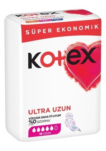 Kotex İnce 18'li Hijyenik Ped 12 Adet