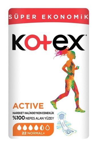 Kotex Ultra Active İnce 22'li Hijyenik Ped 1 Adet