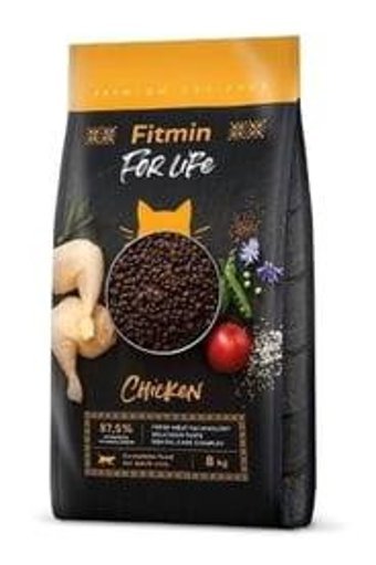 Fitmin For Life Tavuk Kısırlaştırılmış Az Tahıllı Yetişkin Kedi Maması 8 kg