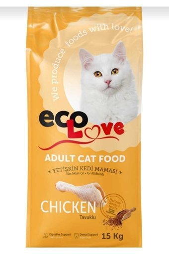 Econature Eco Love Tavuklu Tahıllı Yetişkin Kedi Maması 15 kg