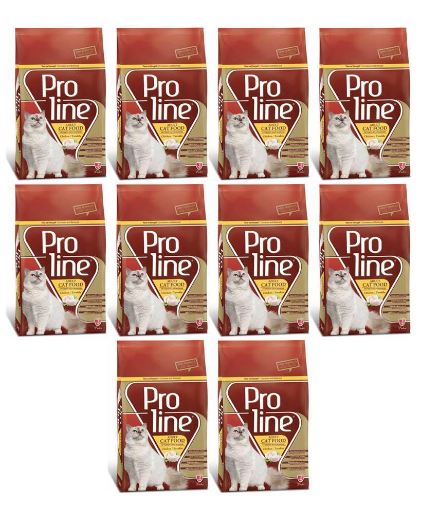 Proline Tavuklu Tahıllı Yetişkin Kedi Maması 10x500 gr