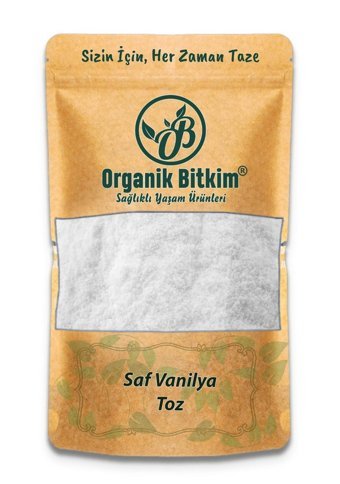 Organik Bitkim Saf Şekersiz Vanilya 1 kg