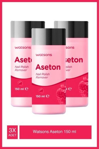 Watsons Çilek Aseton 3x150 ml