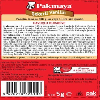 Pakmaya Şekerli Vanilya 10x5 gr