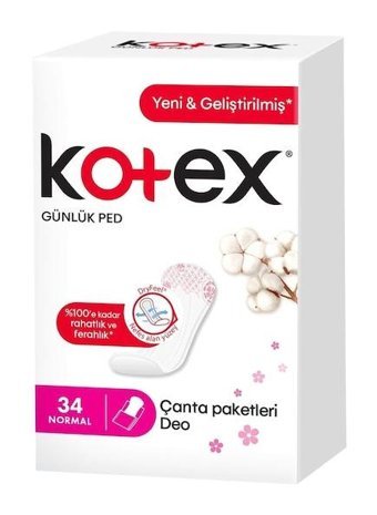 Kotex Anydays 34'lü Normal Günlük Ped