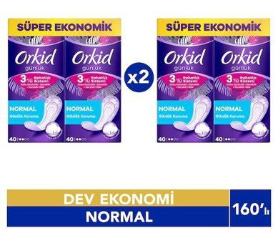 Orkid 2 Adet 80'li Normal Günlük Ped