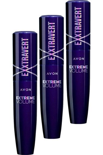 Avon Exxtravert Ekstra Hacim Veren Siyah Maskara 3'lü